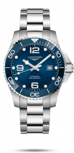 Watch Winder for watch Longines HydroConquest HydroConquest 43 Automatic Stainless Steel / Ceramic / Blue / Bracelet