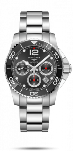 Watch Winder for watch Longines HydroConquest HydroConquest 41 Automatic Chronograph Stainless Steel / Ceramic / Black / Bracelet