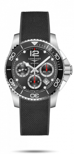 Watch Winder for watch Longines HydroConquest HydroConquest 41 Automatic Chronograph Stainless Steel / Ceramic / Black / Rubber