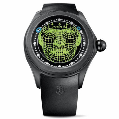 Remontoir à montres pour montre Corum Bubble Big Bubble Magical 52 PVD Titanium / Wire Frame / Rubber