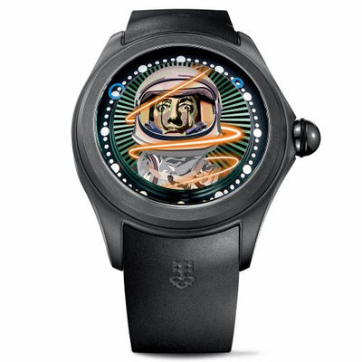 Remontoir à montres pour montre Corum Bubble Big Bubble Magical 52 PVD Titanium / Elisabetta Fantone - Dali / Rubber