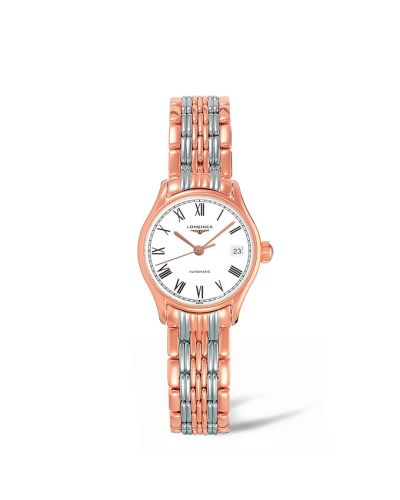 Watch Winder for watch Longines Lyre Lyre 25 Automatic PVD Gold / White - Roman