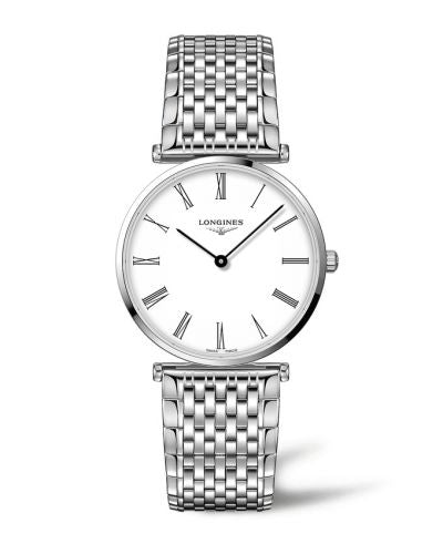 Remontoir à montres pour montre Longines La Grande Classique La Grande Classique 38 Stainless Steel / Blanc - Roman / Bracelet