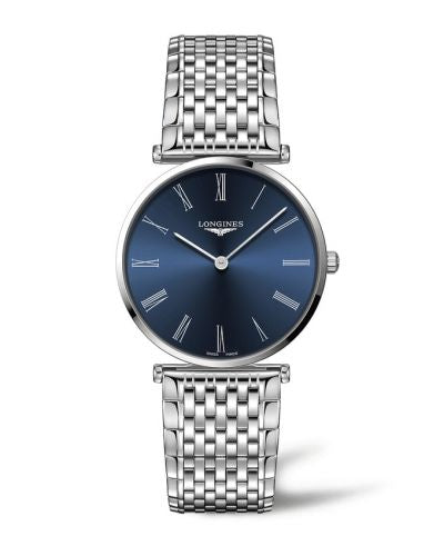 Remontoir à montres pour montre Longines La Grande Classique La Grande Classique 38 Stainless Steel / Bleu - Roman / Bracelet