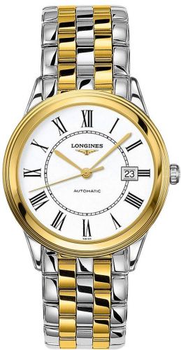 Watch Winder for watch Longines Flagship Flagship 38.5 Stainless Steel / Yellow Gold / White-Roman / Bracelet