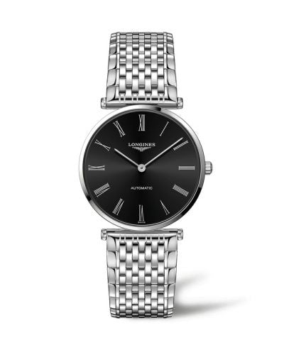Remontoir à montres pour montre Longines La Grande Classique La Grande Classique Automatic 36 Stainless Steel / Noire - Roman / Bracelet