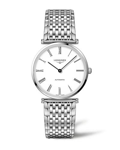 Remontoir à montres pour montre Longines La Grande Classique La Grande Classique Automatic 38 Stainless Steel / Blanc - Roman / Bracelet