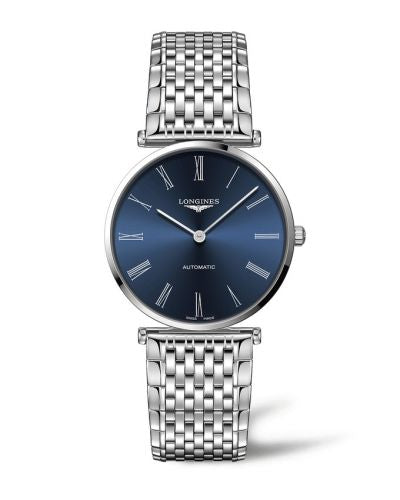 Remontoir à montres pour montre Longines La Grande Classique La Grande Classique Automatic 38 Stainless Steel / Bleu - Roman / Bracelet