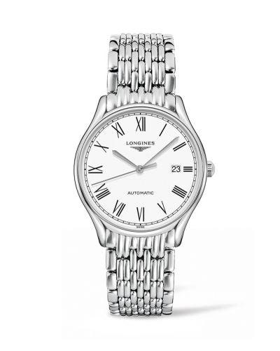 Watch Winder for watch Longines Lyre Lyre 38.5 Automatic Stainless Steel / White - Roman / Bracelet