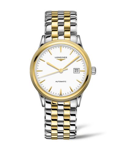 Watch Winder for watch Longines Flagship Flagship 40 Stainless Steel - Yellow Gold / White / Bracelet