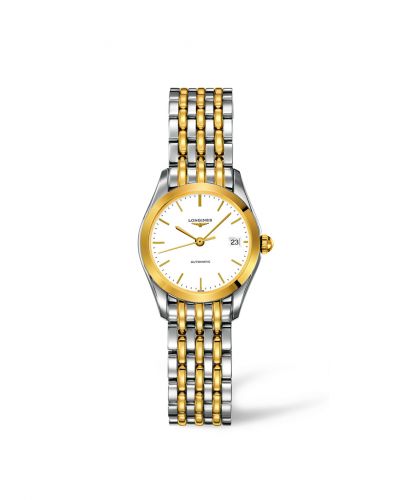 Watch Winder for watch Longines La Grande Classique La Grande Classique Automatic 25 Stainless Steel / Yellow Gold PVD / White