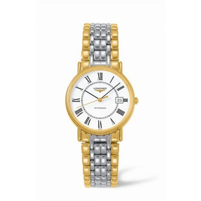 Watch Winder for watch Longines Presence Presence 34.5 Automatic Yellow Roman Bracelet Two Tone