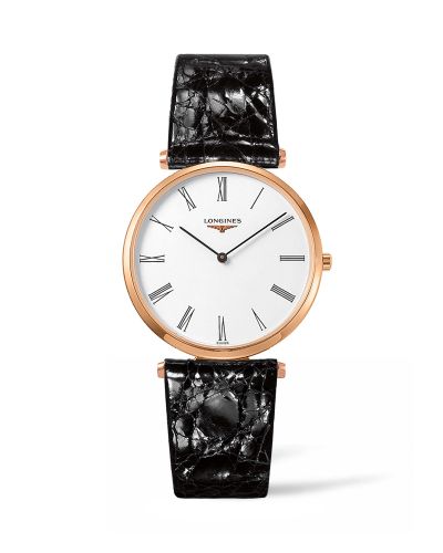 Remontoir à montres pour montre Longines La Grande Classique La Grandes Classique Quartz 36 PVD Rose / Blanc Roman / Strap