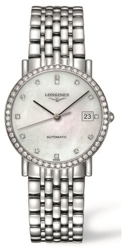 Watch Winder for watch Longines Elegant Elegant Collection 34.5 Automatic Stainless Steel / Diamond / MOP / Bracelet