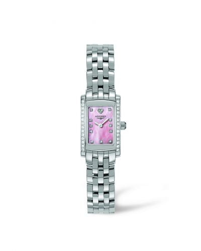 Remontoir à montres pour montre Longines DolceVita DolceVita 16 Quartz Stainless Steel Diamond Rose