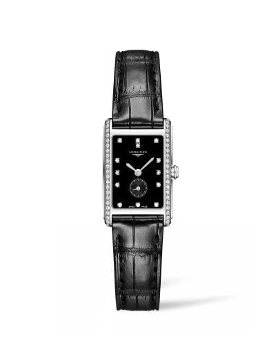 Remontoir à montres pour montre Longines DolceVita DolceVita 20.5 Quartz Stainless Steel / Diamond / Noire