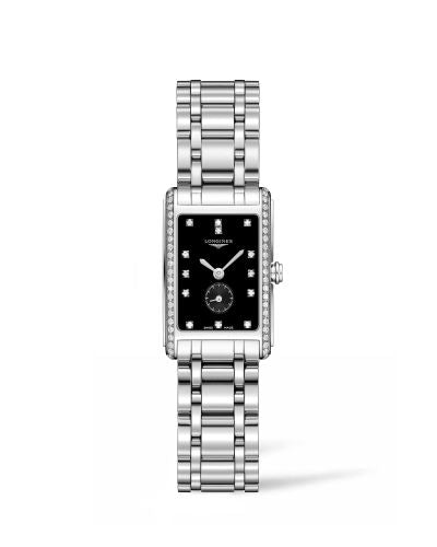 Remontoir à montres pour montre Longines DolceVita DolceVita 20.5 Quartz Stainless Steel / Diamond / Noire / Bracelet
