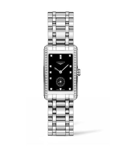 Remontoir à montres pour montre Longines DolceVita DolceVita 23 Quartz Stainless Steel / Diamond / Noire / Bracelet