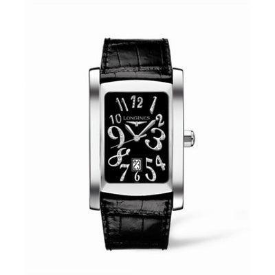Remontoir à montres pour montre Longines DolceVita DolceVita XL Stainless Steel Funky Noire
