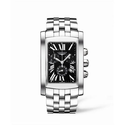 Remontoir à montres pour montre Longines DolceVita DolceVita XL Chronograph Stainless Steel Noire Roman