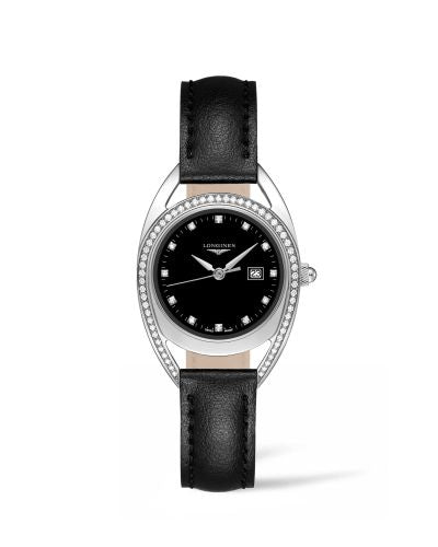 Remontoir à montres pour montre Longines Equestrian Equestrian Horseshoe 30 Diamond / Noire