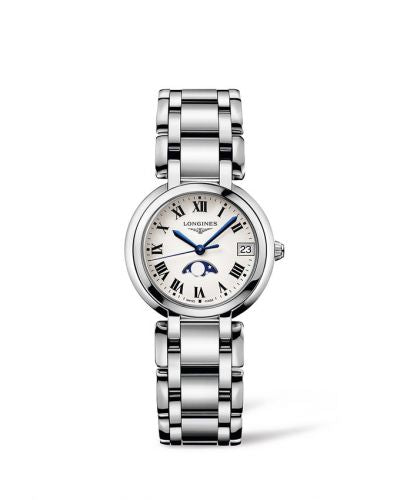 Remontoir à montres pour montre Longines PrimaLuna PrimaLuna 30.5 Quartz Moonphase Stainless Steel / Argent - Roman / Bracelet
