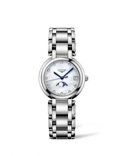 Remontoir à montres pour montre Longines PrimaLuna PrimaLuna 30.5 Quartz Moonphase Stainless Steel / MOP / Bracelet
