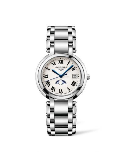 Remontoir à montres pour montre Longines PrimaLuna PrimaLuna 34 Quartz Moonphase Stainless Steel / Argent - Roman / Bracelet