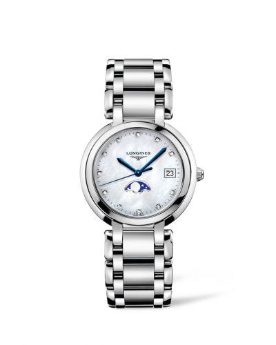 Remontoir à montres pour montre Longines PrimaLuna PrimaLuna 34 Quartz Moonphase Stainless Steel / MOP / Bracelet