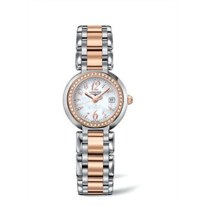Remontoir à montres pour montre Longines PrimaLuna PrimaLuna Quartz 26.5 Stainless Steel / Rose Or / Diamond / MOP - Arabic / Bracelet