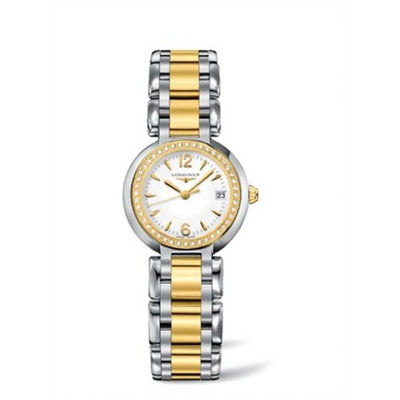 Remontoir à montres pour montre Longines PrimaLuna PrimaLuna Quartz 26.5 Stainless Steel / Yellow Or / Diamond / Blanc / Bracelet