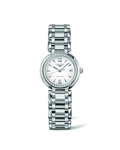 Remontoir à montres pour montre Longines PrimaLuna PrimaLuna Automatic 26.5 Stainless Steel / Diamond / Blanc / Bracelet