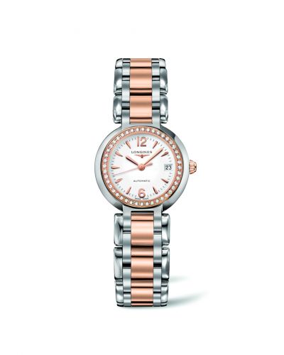 Remontoir à montres pour montre Longines PrimaLuna PrimaLuna Automatic 26.5 Two Tone Rose Diamond Arabic