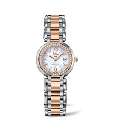 Remontoir à montres pour montre Longines PrimaLuna PrimaLuna Automatic 26.5 Two Tone Rose Diamond Funky MOP