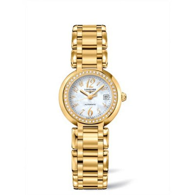 Remontoir à montres pour montre Longines PrimaLuna PrimaLuna Automatic 26.5 Yellow Or Diamond Funky MOP