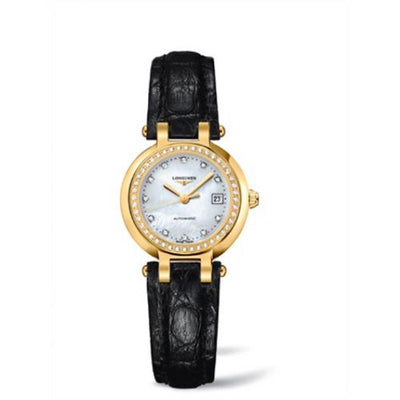 Remontoir à montres pour montre Longines PrimaLuna PrimaLuna Automatic 26.5 Yellow Or Diamond Leather MOP