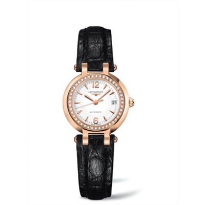 Remontoir à montres pour montre Longines PrimaLuna PrimaLuna Automatic 26.5 Rose Or Leather Diamond Arabic