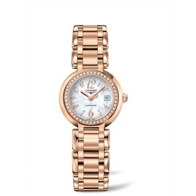 Remontoir à montres pour montre Longines PrimaLuna PrimaLuna Automatic 26.5 Rose Or Diamond Funky MOP