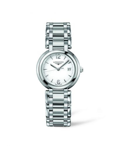 Remontoir à montres pour montre Longines PrimaLuna PrimaLuna Quartz 30 Stainless Steel / Blanc / Bracelet