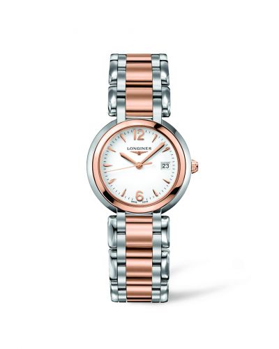Remontoir à montres pour montre Longines PrimaLuna PrimaLuna Quartz 30 Stainless Steel / Rose Or / Blanc / Bracelet