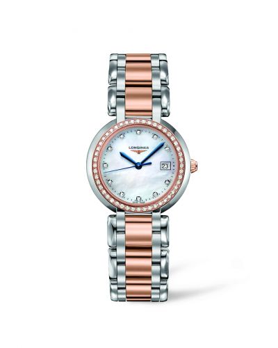Remontoir à montres pour montre Longines PrimaLuna PrimaLuna Quartz 30 Stainless Steel / Rose Or / Diamond / MOP / Bracelet