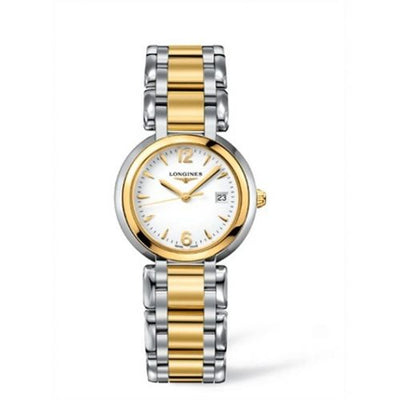 Remontoir à montres pour montre Longines PrimaLuna PrimaLuna Quartz 30 Stainless Steel / Yellow Or / Blanc / Bracelet