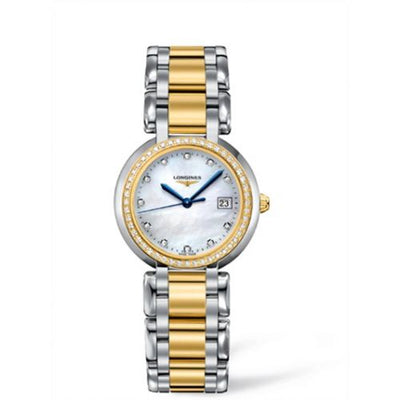 Remontoir à montres pour montre Longines PrimaLuna PrimaLuna Quartz 30 Stainless Steel / Yellow Or / Diamond / MOP / Bracelet