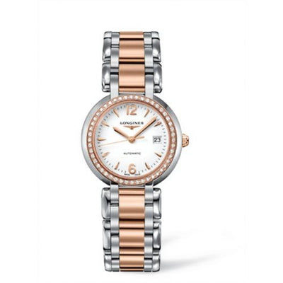 Remontoir à montres pour montre Longines PrimaLuna PrimaLuna Automatic 30 Two Tone Rose Diamond Arabic