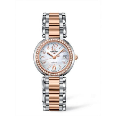 Remontoir à montres pour montre Longines PrimaLuna PrimaLuna Automatic 30 Two Tone Rose Diamond Funky MOP