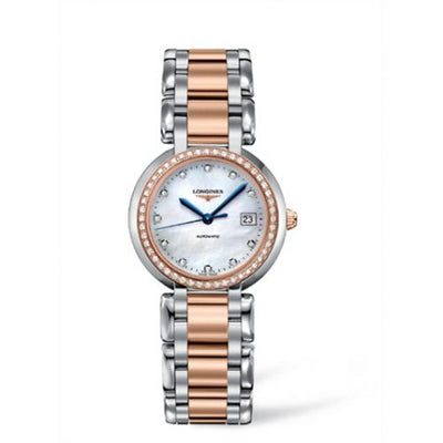 Remontoir à montres pour montre Longines PrimaLuna PrimaLuna Automatic 30 Two Tone Rose Diamond MOP