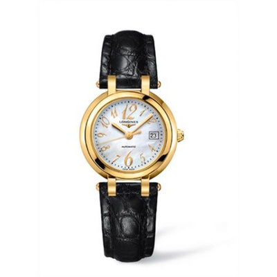 Remontoir à montres pour montre Longines PrimaLuna PrimaLuna Automatic 30 Yellow Or Leather Funky MOP