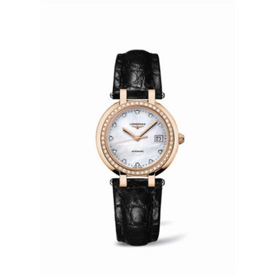 Remontoir à montres pour montre Longines PrimaLuna PrimaLuna Automatic 30 Rose Or Diamond Leather MOP