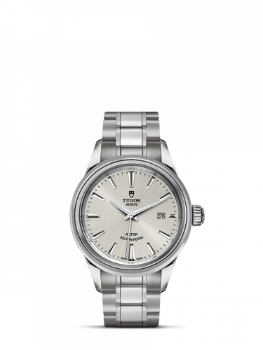 Watch Winder for watch Tudor Style Style 28 Stainless Steel / Silver / Bracelet