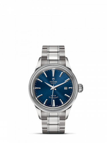 Watch Winder for watch Tudor Style Style 28 Stainless Steel / Blue / Bracelet